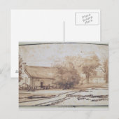 Landschap met een boerenhuis, 1640 briefkaart (Voorkant / Achterkant)