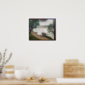 Landschap met een boot poster (Keuken)