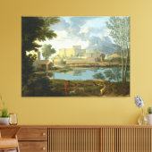 Landschap met een Calm Nicolas Pouss Canvas Afdruk (Insitu (Woonkamer))