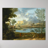 Landschap met een Calm Nicolas Pouss Poster (Voorkant)