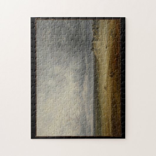 Landschap met een geploegd veld en een Village pro Legpuzzel (Verticaal)