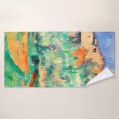 Landschap met een huis, Cezanne Badhanddoek (Badhanddoek)