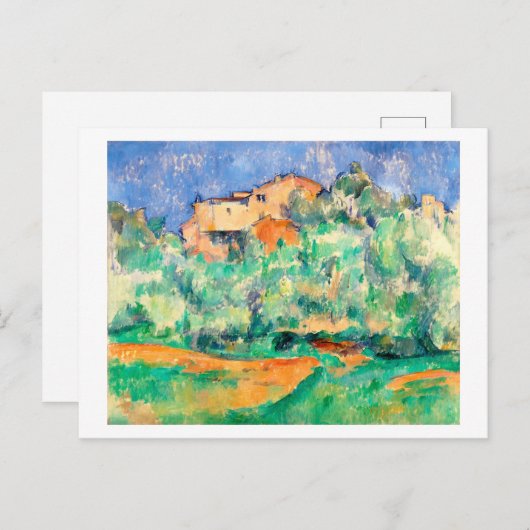 Landschap met een huis, Cezanne Briefkaart (Voorkant / Achterkant)