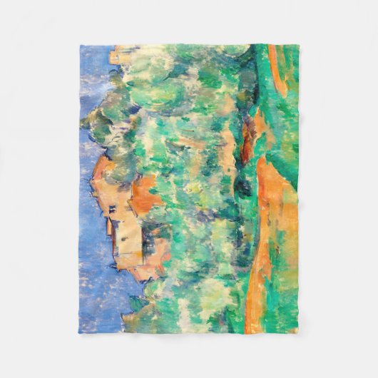 Landschap met een huis, Cezanne Fleece Deken (Voorkant)