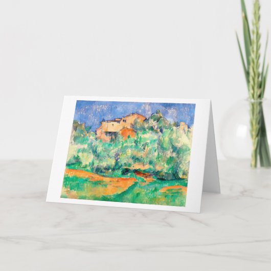 Landschap met een huis, Cezanne Kaart (Voorkant)