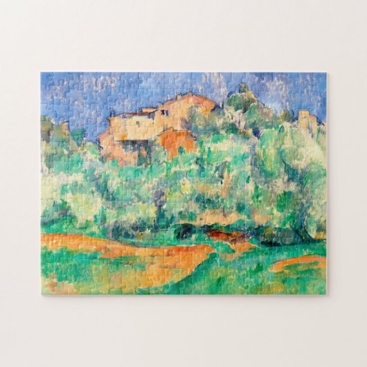 Landschap met een huis, Cezanne Legpuzzel (Horizontaal)
