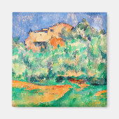Landschap met een huis, Cezanne Magneet (Voorkant)