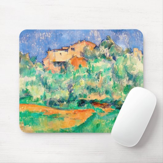 Landschap met een huis, Cezanne Muismat (Met muis)