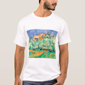 Landschap met een huis, Cezanne T-shirt (Voorkant)