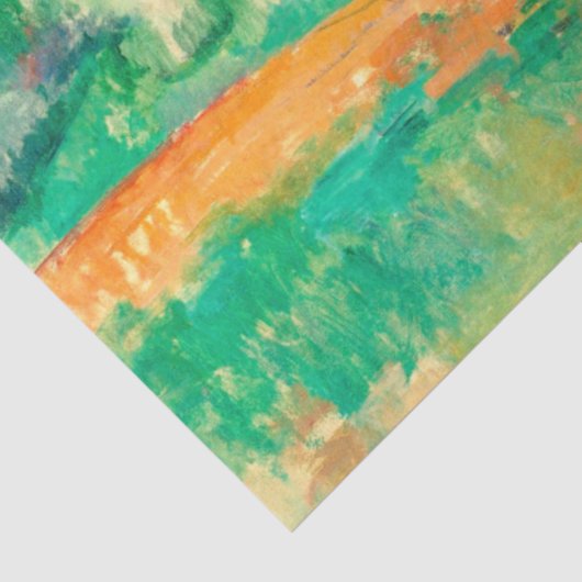 Landschap met een huis, Cezanne Tissuepapier (Detail)