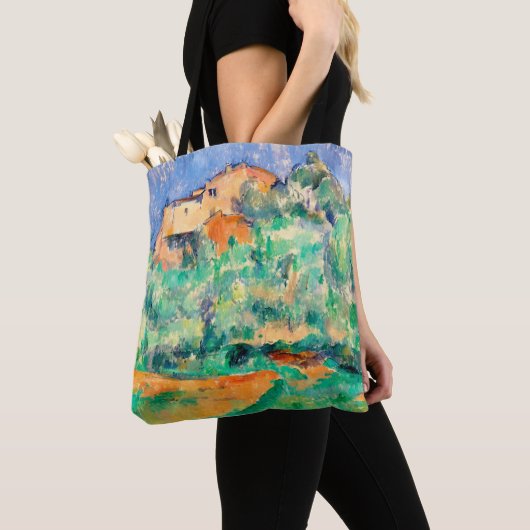 Landschap met een huis, Cezanne Tote Bag (Dichtbij)