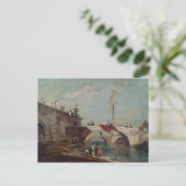Landschap met een kanaal briefkaart (Staand voorkant)