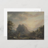 Landschap met een kasteel - Paul Sandby - c1808 Briefkaart (Voorkant / Achterkant)