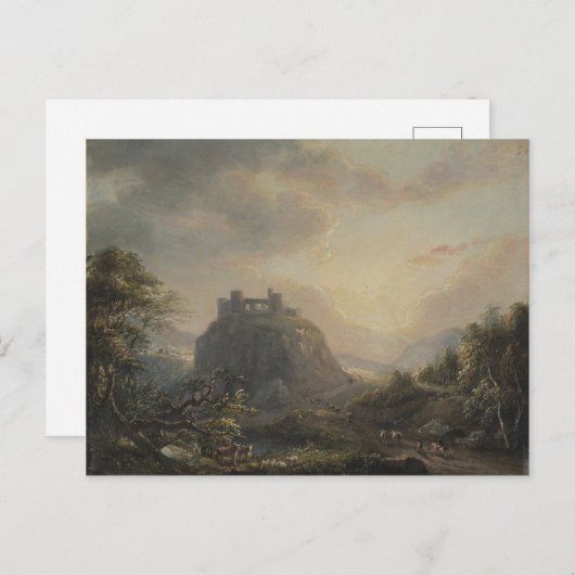 Landschap met een kasteel - Paul Sandby - c1808 Briefkaart (Voorkant / Achterkant)