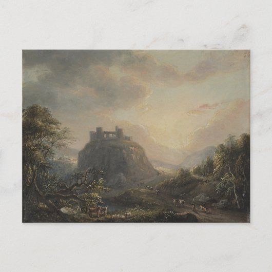 Landschap met een kasteel - Paul Sandby - c1808 Briefkaart (Voorkant)