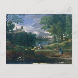 Landschap met een Man gedood door een Slang, Briefkaart