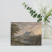 Landschap met een meer - Paul Sandby - c1808 Briefkaart (Staand voorkant)