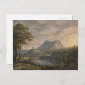 Landschap met een meer - Paul Sandby - c1808 Briefkaart (Voorkant / Achterkant)
