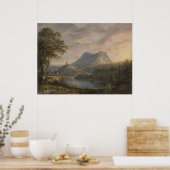 Landschap met een meer - Paul Sandby - c1808 Poster (Keuken)