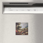 Landschap met een regenboog magneet (Insitu (Vaatwasser))