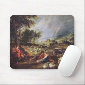 Landschap met een regenboog muismat (Met muis)