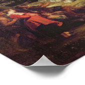 Landschap met een regenboog poster (Hoek)