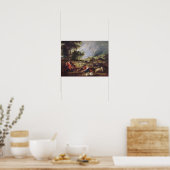 Landschap met een regenboog poster (Keuken)