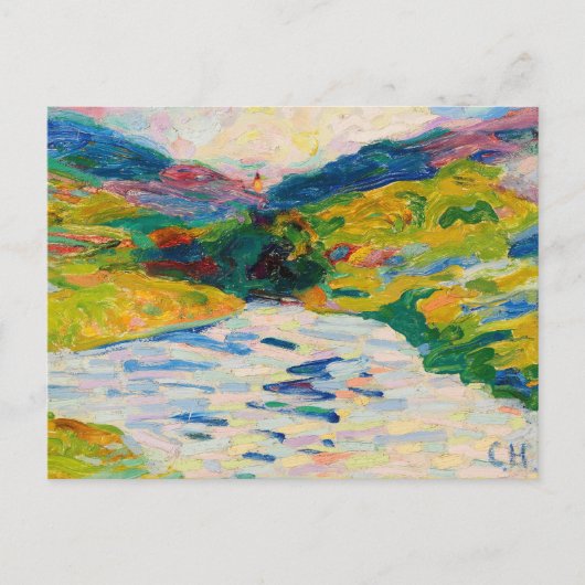 Landschap met een rivier | Curt Herrmann Briefkaart (Voorkant)