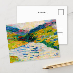 Landschap met een rivier   Curt Herrmann Briefkaart