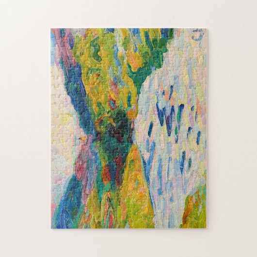 Landschap met een rivier | Curt Herrmann Legpuzzel (Verticaal)