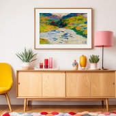 Landschap met een rivier | Curt Herrmann Poster