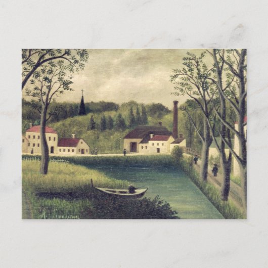 Landschap met een Vissers na 1886 Briefkaart (Voorkant)