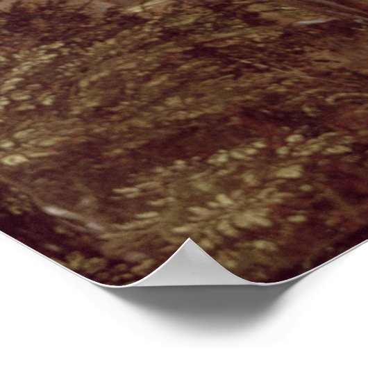 Landschap met een voetbrug, c.1518-20 poster (Hoek)