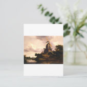 Landschap met een windmolen Kunst Briefkaart (Staand voorkant)