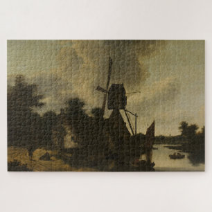Landschap met een windmolen – Salomon Rombouts Legpuzzel