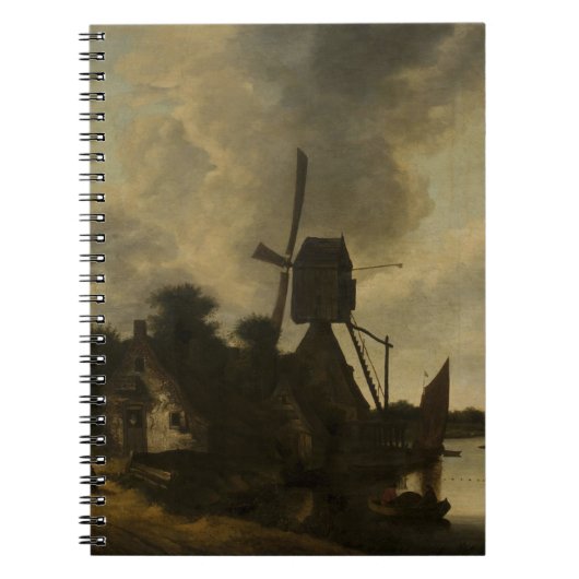 Landschap met een windmolen – Salomon Rombouts Notitieboek (Voorkant)