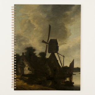 Landschap met een windmolen – Salomon Rombouts Planner