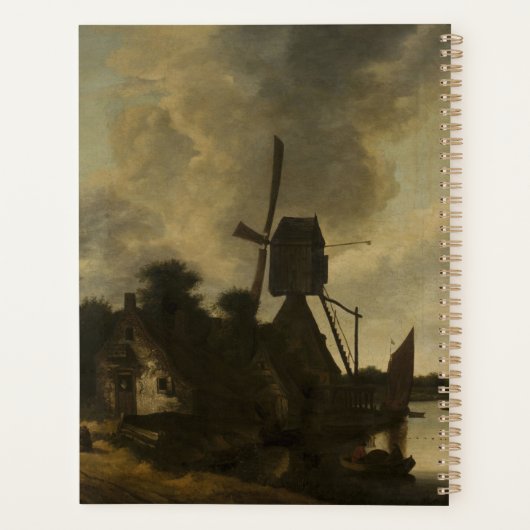Landschap met een windmolen – Salomon Rombouts Planner (Achterkant)