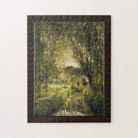 Landschap met een zonnestroom - Dabigni Fine Art Legpuzzel (Verticaal)