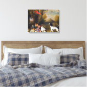 Landschap met exotische vogels en twee honden canvas afdruk (Insitu (Slaapkamer))