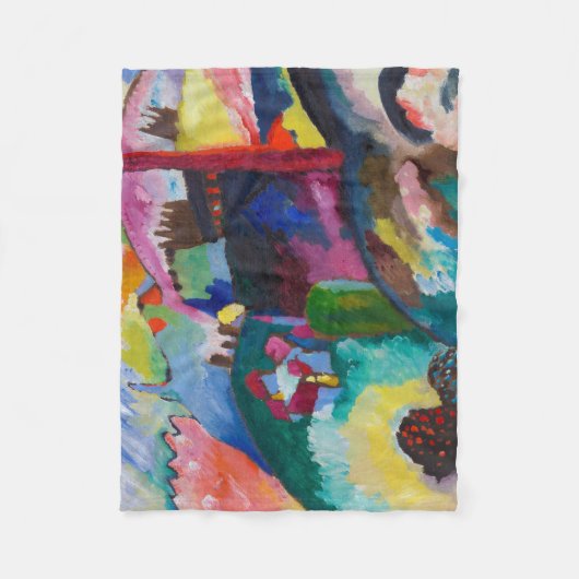 Landschap met Factory Chimney, Wassily Kandinsky Fleece Deken (Voorkant)