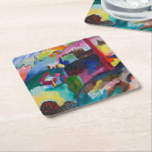 Landschap met Factory Chimney, Wassily Kandinsky Kartonnen Onderzetters (Schuin)