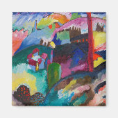 Landschap met Factory Chimney, Wassily Kandinsky Magneet (Voorkant)