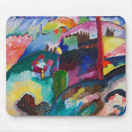 Landschap met Factory Chimney, Wassily Kandinsky Muismat (Voorkant)