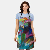 Landschap met Factory Chimney, Wassily Kandinsky Schort (Gedragen)