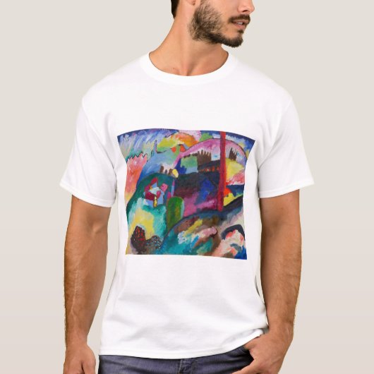 Landschap met Factory Chimney, Wassily Kandinsky T-shirt (Voorkant)
