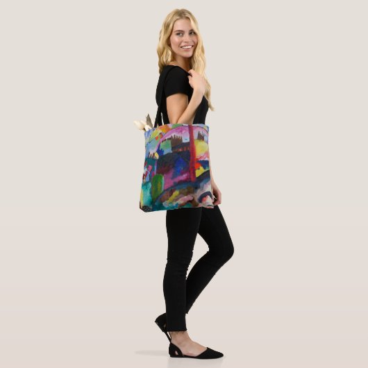 Landschap met Factory Chimney, Wassily Kandinsky Tote Bag (Op model)