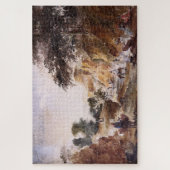 Landschap met figuren bij een rivier 1853–1854 - C Legpuzzel (Verticaal)