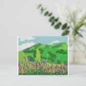 Landschap met Flowers Art Briefkaart (Staand voorkant)