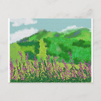 Landschap met Flowers Art Briefkaart